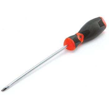 Performance Tool W30987 Black & Red Slotted Screwdriver, 3/16-Inch x 6-Inch