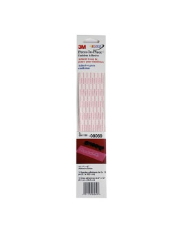 3M Press-In-Place Emblem Adhesive, 08069, 2 in x 12 in, 10 Adhesive Strips per Pack