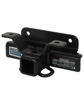 Reese 33072 Class III Custom-Fit Hitch with 2 Square Receiver opening, includes Hitch Plug Cover , black