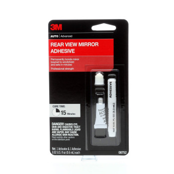 3M Rearview Mirror Adhesive, 08752, 0.02 fl oz