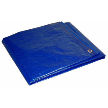 20x40 Multi-Purpose Blue Medium Duty Dry Top Poly Tarp (20'x40')