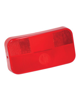 Bargman-34-92-708 Replacement Part, Taillight Lens Red with License Bracket