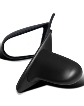 Spec-D Tuning Manual Side Mirrors Black Compatible with 1992-1995 Honda Civic EG 2/3Dr L+R Pair