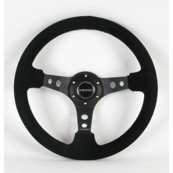 NRG Innovations ST-006S 350mm Sport Steering Wheel (3 Deep) (Suede)