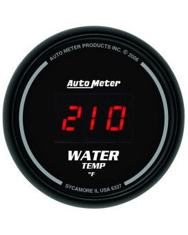 Auto Meter 6337 Sport Comp Digita 2-1/16 0-300 F Digital Water Temperature Gauge