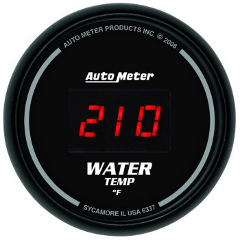 Auto Meter 6337 Sport Comp Digita 2-1/16 0-300 F Digital Water Temperature Gauge