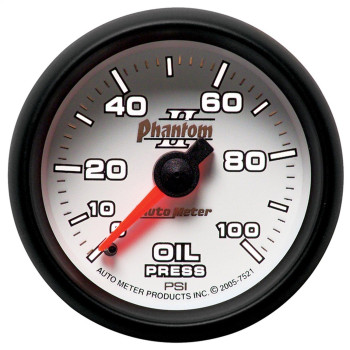 Auto Meter 7521 Phantom II Oil Pressure Gauge