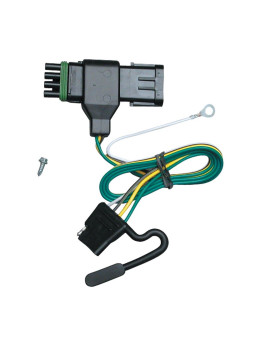 Tekonsha 118315 T-One T-Connector Harness,4-Way Flat,Black