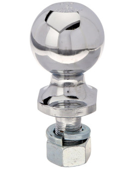 Tow Ready Draw-Tite Trailer Hitch Ball, 2 in. Diameter, 3,500 lbs. Capacity, Chrome