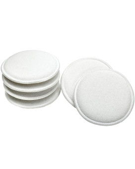 Viking Car Care 986017 Cotton Terry Wax Applicator Pads - 5 Inch Diameter, White, 6 Pack