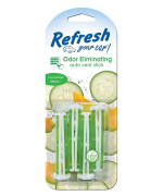 Refresh Your Car! 09584 Auto Vent Stick, Cucumber Melon, 4 Per Pack