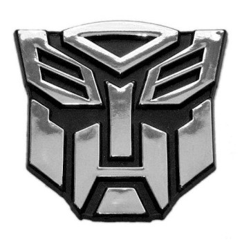 Transforming Auto Robot Auto Emblem - [Chrome Finish][2 1/2'' Tall]