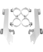 Memphis Shades MEK1903 Trigger-Lock Mounting Kit for Honda VTX1800N/R/S/T Models 2002-2008)-with covered forks