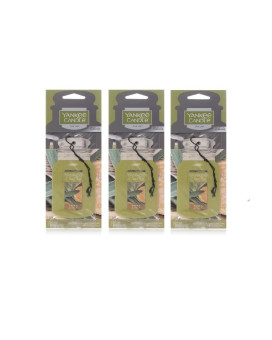 Yankee Candle Paper Car Jar Hanging Air Freshener Sage & Citrus Scent (Pack of 3)