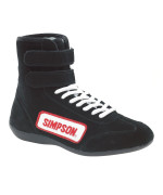 SIMPSON Racing 28140BK The Hightop Black Size 14 SFI Approved Driving Shoes