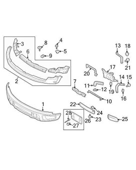 Genuine Ford 9L3Z-17C887-A Bumper Bracket