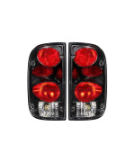 Anzo USA 211129 Toyota Tacoma Black Tail Light Assembly - (Sold in Pairs)