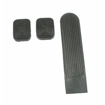 Pedal Pad Kit, 3-Piece, Fits Stock VW Pedal Systems, Compatible with Dune Buggy