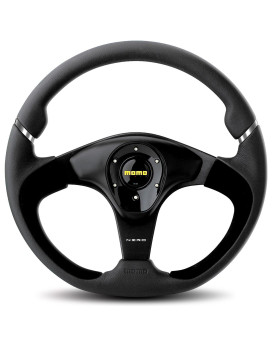 MOMO NER35BK0B Nero 350 mm Leather Steering Wheel