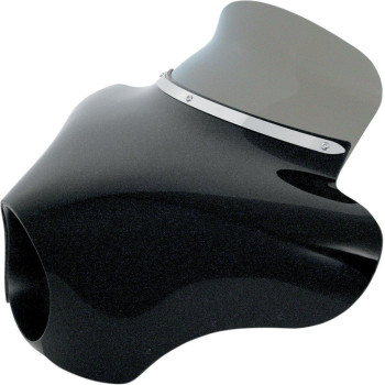 Memphis Shades MEP8541 Black/Smoke Windshield (Batwing Fairing Spoiler Batwing Fairing 6.5)