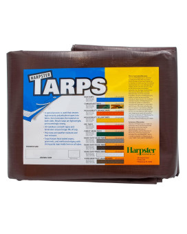 15 Ft. X 15 Ft. Super Heavy Duty 8 Oz. Brown Tarps - 16 Mil Thick