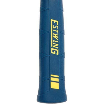 Estwing Sure Strike Drilling/Crack Hammer - 3-Pound Sledge with Fiberglass Handle & No-Slip Cushion Grip - MRF3LB, Blue/Yellow