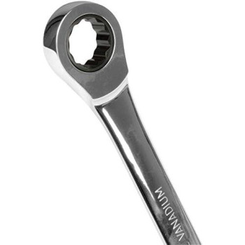 Performance Tool W30642 12pc Metric Combo Ratcheting Wrench Set | Premium Drop Forged Chrome Vanadium Steel | Oil & Corrosion Resistant | Sizes: 8, 9, 10, 11, 12, 13, 14, 15, 16, 17, 18 & 19mm , Black