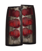 AnzoUSA 211155 Smoke 3D Style Taillight for Chevrolet GM Truck - (Sold in Pairs)