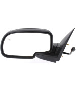 Kool Vue Mirror Driver Side Compatible with 1999-2002 Chevrolet Silverado 1500, 2001-2002 Silverado 2500 HD, 2000-2002 Tahoe, Fits 1999-2002 GMC Sierra 1500 Power Glass, Heated - GM1320173