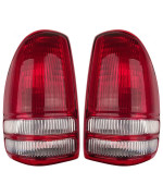 Aftermarket Auto Parts - Pair of Tail lights - Left and Right - Suitable Replacement for 1997-2004 Dakota Pickup Truck