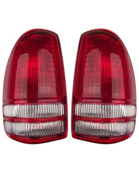 Aftermarket Auto Parts - Pair of Tail lights - Left and Right - Suitable Replacement for 1997-2004 Dakota Pickup Truck