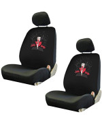 LA Auto Gear Betty Boop New York City Skyline Car Truck SUV Low Back Front Bucket Seat Covers - Pair