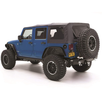 Smittybilt 9085235 Black Diamond Replacement Top with Tinted Side Windows for Jeep JK 4-Door