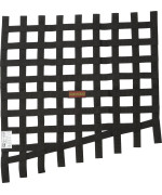 RaceQuip Drag Race Window Net SFI 27.1 Certified Ribbon Style Black Adjustable 24-18H X 23W 729005