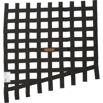 RaceQuip Drag Race Window Net SFI 27.1 Certified Ribbon Style Black Adjustable 24-18H X 23W 729005