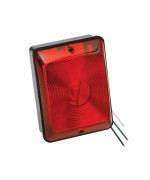 Bargman 31-86-101 Tail Light (Red Single with Stop/Tail/Turn - Black Base)