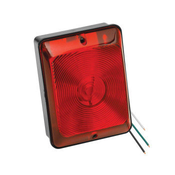 Bargman 31-86-101 Tail Light (Red Single with Stop/Tail/Turn - Black Base)