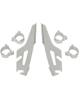 Memphis Shades MEK1925 Trigger-Lock Mounting Kit (Polished for Kawasaki VN1500 and VN800B Vulcan Classic 1996-2005)