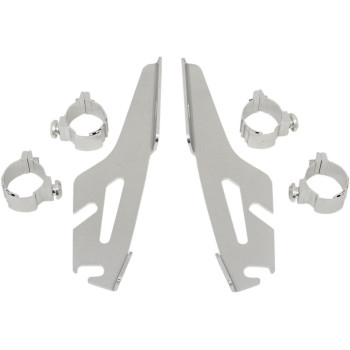 Memphis Shades MEK1925 Trigger-Lock Mounting Kit (Polished for Kawasaki VN1500 and VN800B Vulcan Classic 1996-2005)