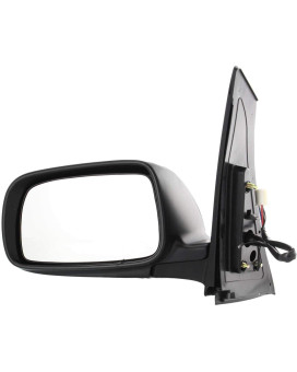 Kool Vue Mirror Compatible with 2004-2009 Toyota Prius Driver Side Manual Folding, Heated, Paintable, Power Glass