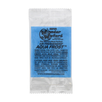 Wonder Wafers 10 CT Individually Wrapped Aqua Frost Air Fresheneners (Formerly Blue Ice)