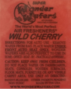 Wonder Wafers 10 CT Individually Wrapped Air Fresheners Wild Cherry