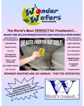 Wonder Wafers 25 CT Individually Wrapped Creamy Vanilla Air Fresheners