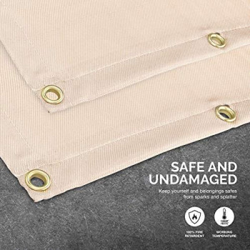 NEIKO 10908A 4x6 Welding Blanket, Heavy Duty Fiberglass Fire Blankets for Welding, Fire Retardant Blanket Made of Fireproof Fabric, Fiberglass Material