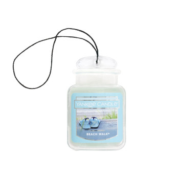 Yankee Candle Car Air Fresheners, Hanging Car Jar Ultimate Beach Walk Scented, Neutralizes Odors Up To 30 Days