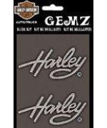 Chroma Graphics Harley Davidson Script Gemz Bling Decal Sticker