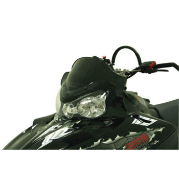 PowerMadd 11922 Cobra Windshield for Polaris IQ - Black - Low height