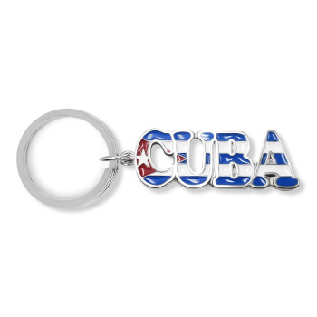 flagsandsouvenirs Keychain CUBA Flag Name