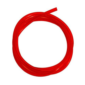 Outlaw Racing OR2096R Polyurethane Carburetor Carb Vent Line Hose Tube Overflow Tubing - 5' Feet Long 1/8 Inch Inner Diameter - Motorcycle ATV Dirt Bike Snowmobile PWC Jetski (Red)