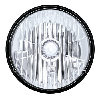 United Pacific 31387 ULTRALIT 7-inch Crystal Clear Headlight w/Glass Lens, Reinforced Reflector, Rugged Construction, DOT/SAE - ONE Headlight